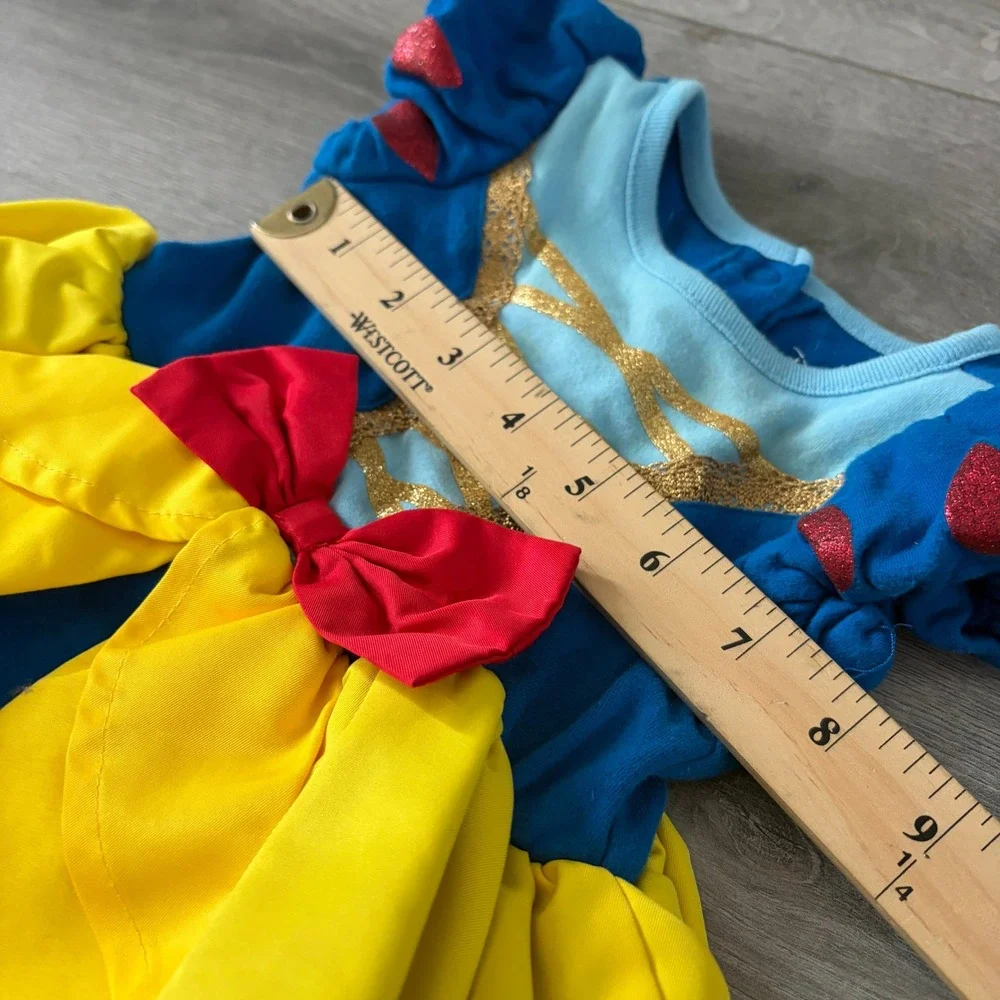 Disney Baby Snow White Princess Costume Dress Bodysuit 9-12M Halloween Cosplay